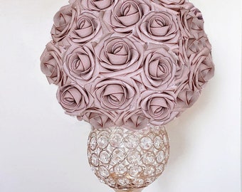 Dusty Pink Flower Ball,  Flower Centerpiece, Kissing Ball