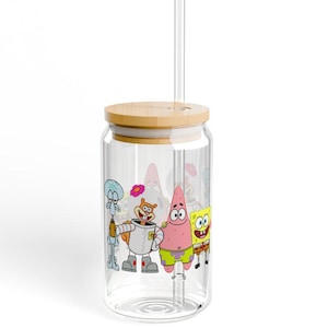 Spongebob sipper glass