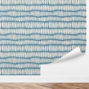 Custom Boho Peel and Stick Wallpaper, Removable Wallpaper - Pebble Pattern Wallpaper by Love vs. Design