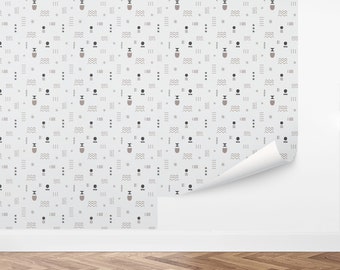 Custom Abstract Peel and Stick Wallpaper, Removable Wallpaper - Petite Abstract Wallpaper by Love vs. Design