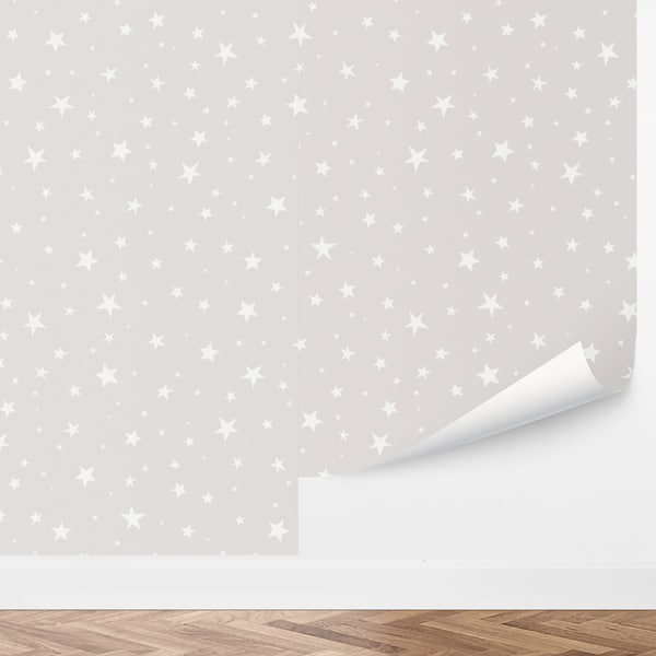 Custom Celestial Peel and Stick Wallpaper, Removable Wallpaper - Star Sparkle Wallpaper by Love vs. Design