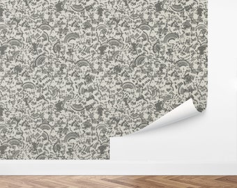 Custom Industrial Peel and Stick Wallpaper, Removable Wallpaper - Textural Arches Wallpaper by Love vs. Design