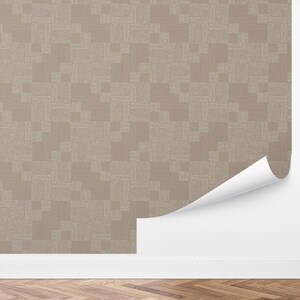 Custom Vintage Peel and Stick Wallpaper, Removable Wallpaper - Knobby Kilim Wallpaper by Love vs. Design