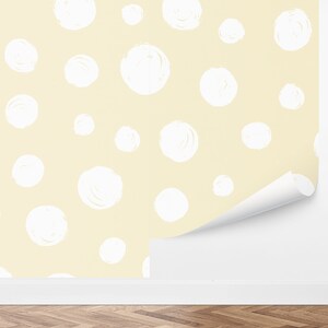 Custom Kids Peel and Stick Wallpaper, Removable Wallpaper - Doodle Dots Wallpaper by Love vs. Design