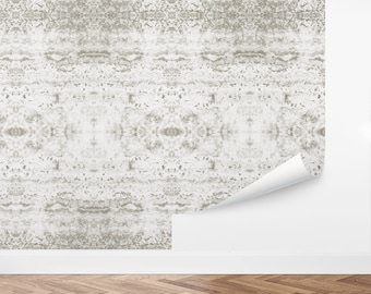 Custom Stone Peel and Stick Wallpaper, Removable Wallpaper - Reflective Stone Wallpaper by Love vs. Design