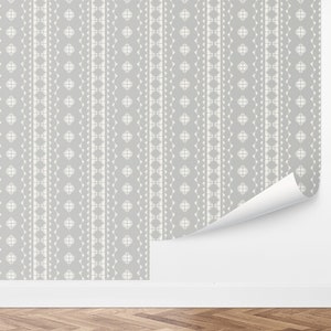 Custom Striped Peel and Stick Wallpaper, Removable Wallpaper - Elegance Lines Wallpaper by Love vs. Design