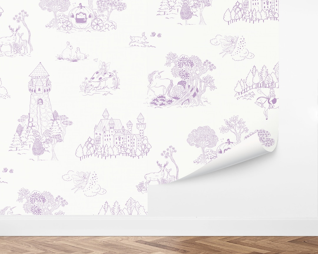 Custom Kids Peel and Stick Wallpaper, Removable Wallpaper - Fairytale ...