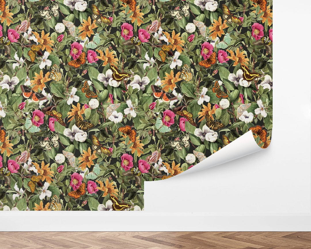 Custom Kids Peel and Stick Wallpaper, Removable Wallpaper - Garden of ...