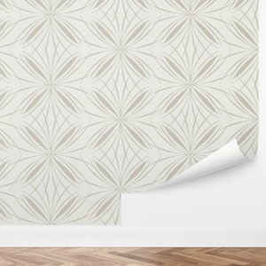 Custom Geometric Peel and Stick Wallpaper, Removable Wallpaper - Mod Sunburst Wallpaper by Love vs. Design