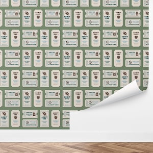 Custom Sports Peel and Stick Wallpaper, Removable Wallpaper - Sports Tickets Wallpaper by Love vs. Design