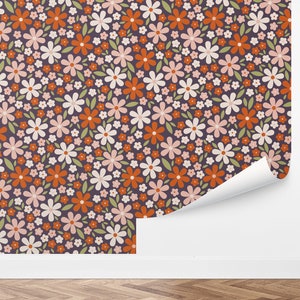 Custom Floral Peel and Stick Wallpaper, Removable Wallpaper - Petal Toss by Love vs. Design