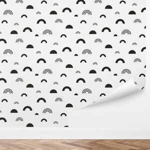 Custom Kids Peel and Stick Wallpaper, Removable Wallpaper - Arched Array Wallpaper by Love vs. Design