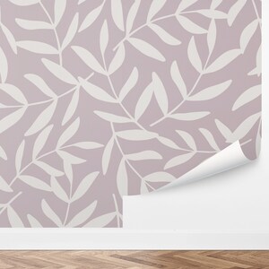 Custom Botanical Peel and Stick Wallpaper, Removable Wallpaper - Flowing Branches Wallpaper by Love vs. Design