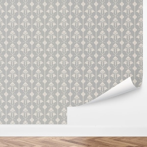 Custom Vintage Peel and Stick Wallpaper, Removable Wallpaper - Bloomscape Nouveau Wallpaper by Love vs. Design