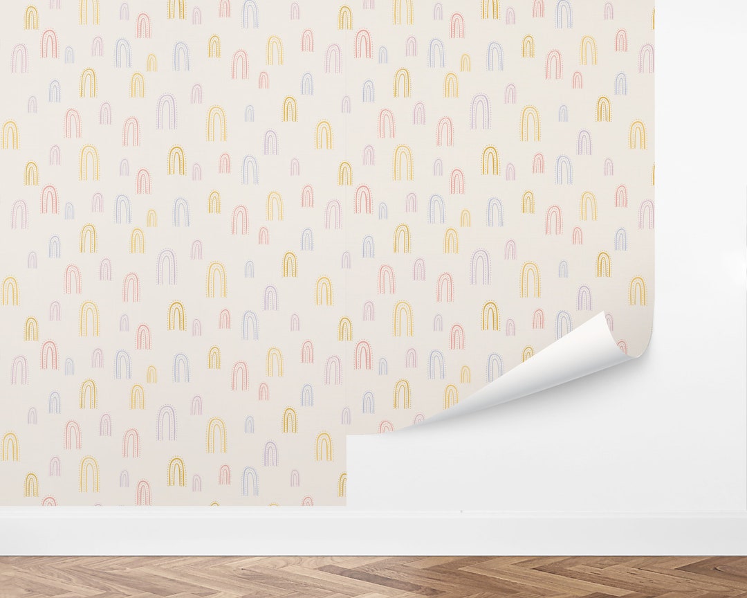 Custom Kids Peel and Stick Wallpaper, Removable Wallpaper - Dotted ...