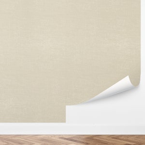 Custom Woven Peel and Stick Wallpaper, Removable Wallpaper - Simple Burlap Wallpaper by Love vs. Design