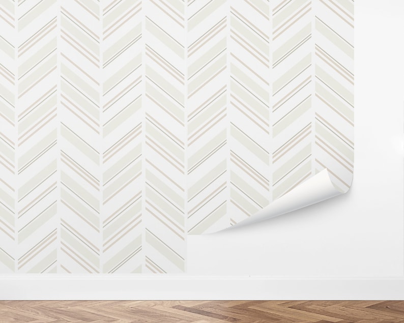 Custom Chevron Peel and Stick Wallpaper Removable Wallpaper - Etsy