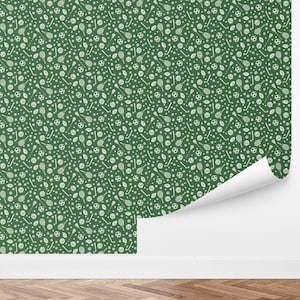 Custom Kids Peel and Stick Wallpaper, Removable Wallpaper - Let&#39;s Play Wallpaper by Love vs. Design