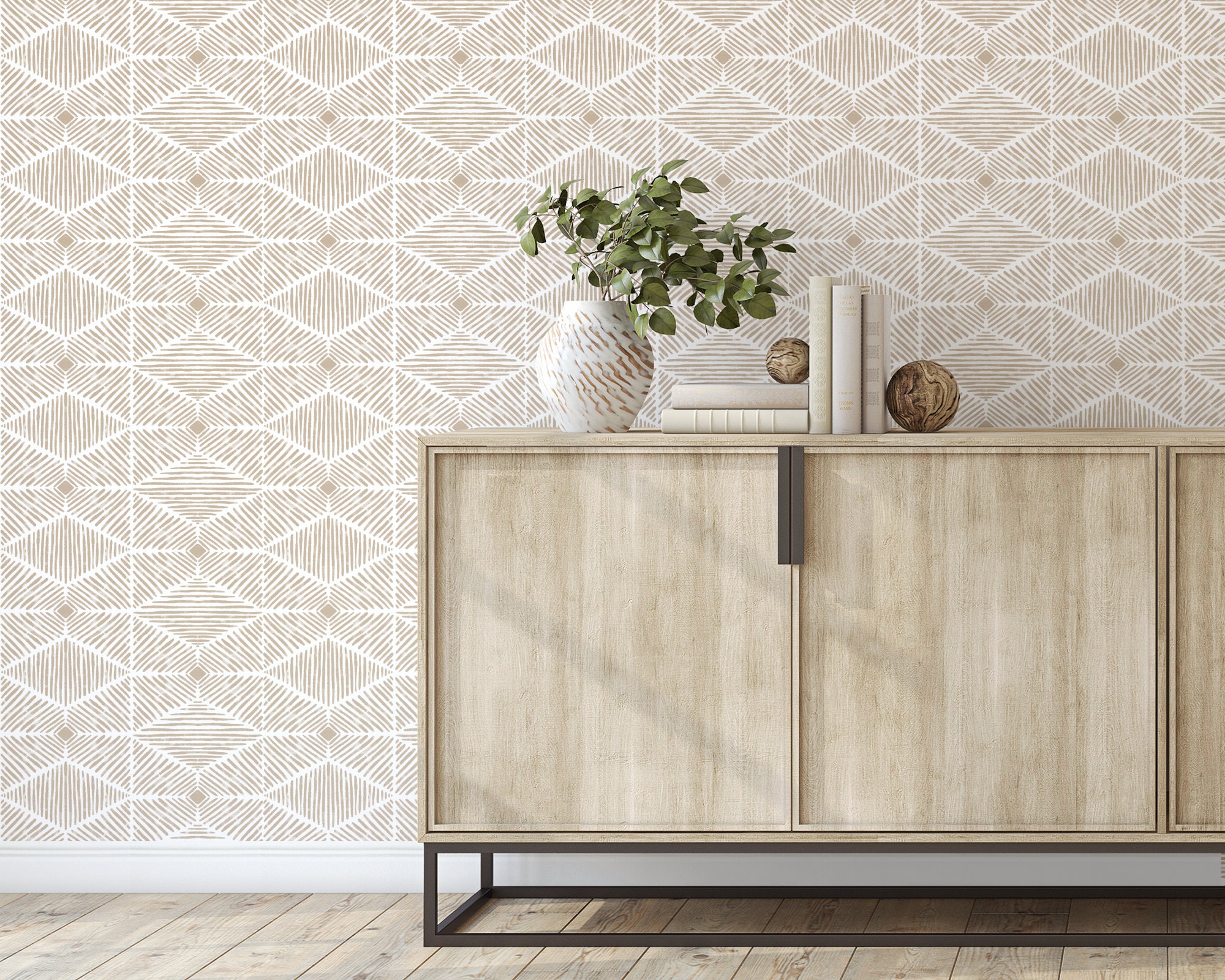Custom Boho Peel and Stick Wallpaper Removable Wallpaper - Etsy