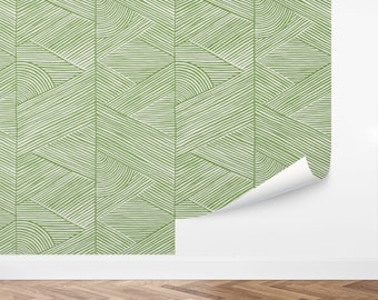 Custom Abstract Peel and Stick Wallpaper, Removable Wallpaper - Tranquility Vibes Wallpaper by Love vs. Design