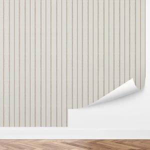 Custom Striped Peel and Stick Wallpaper, Removable Wallpaper - Antique Stripe Wallpaper by Love vs. Design