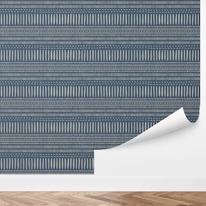 Custom Boho Peel and Stick Wallpaper, Removable Wallpaper - Yavapai Weave by Love vs. Design