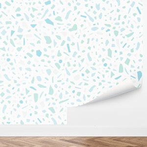 Custom Terrazzo Peel and Stick Wallpaper, Removable Wallpaper - Playful Terrazzo Wallpaper by Love vs. Design