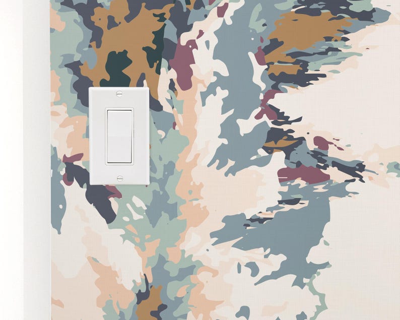 Custom Abstract Peel and Stick Wallpaper, Removable Wallpaper Pampas