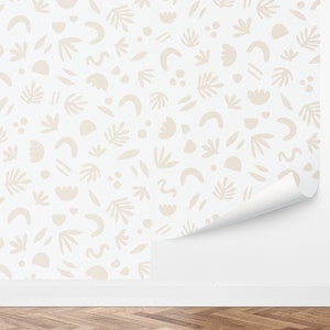 Custom Abstract Peel and Stick Wallpaper, Removable Wallpaper - Fun Forms Wallpaper by Love vs. Design