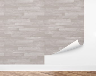 Custom Woodgrain Peel and Stick Wallpaper, Removable Wallpaper - Reclaimed Wood Wallpaper by Love vs. Design