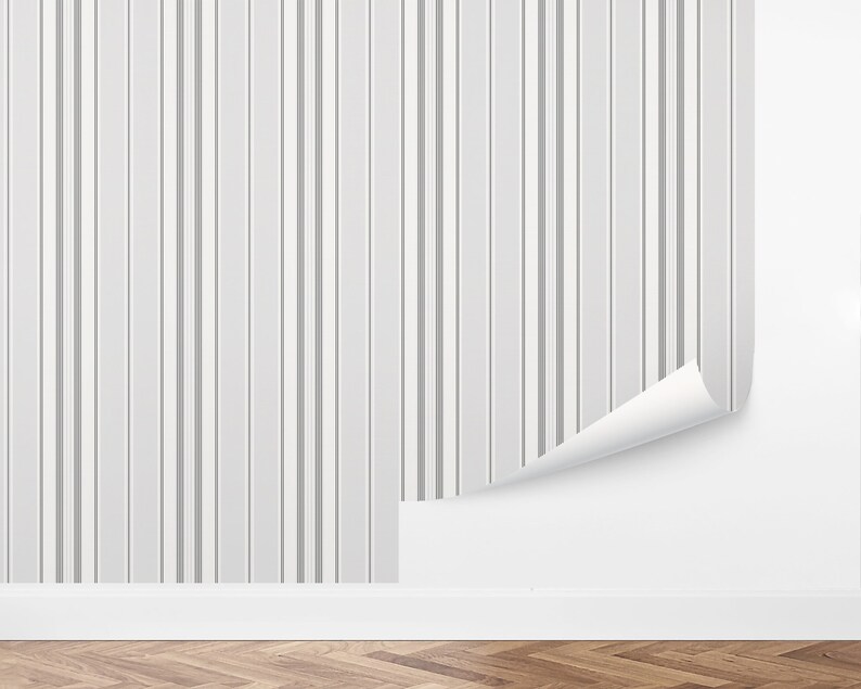 Custom Striped Peel and Stick Wallpaper Removable Wallpaper Etsy