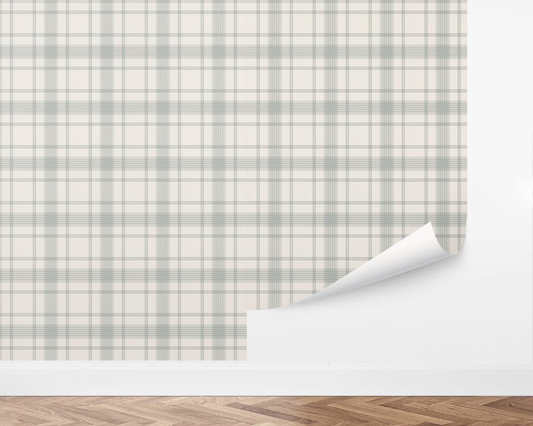 Peel And Stick Plaid Wallpaper