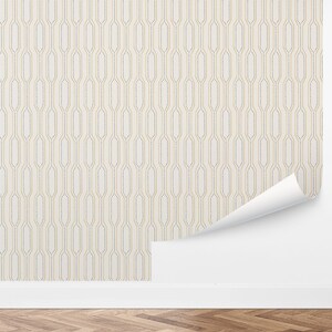 Custom Geometric Peel and Stick Wallpaper, Removable Wallpaper - Modern Deco Wallpaper by Love vs. Design