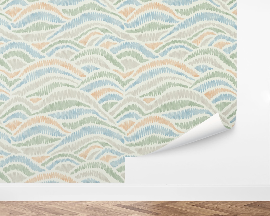 Custom Kids Peel and Stick Wallpaper, Removable Wallpaper - Boho Hills ...