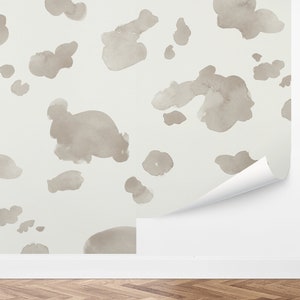 Custom Kids Peel and Stick Wallpaper, Removable Wallpaper - Painted Cow Wallpaper by Love vs. Design