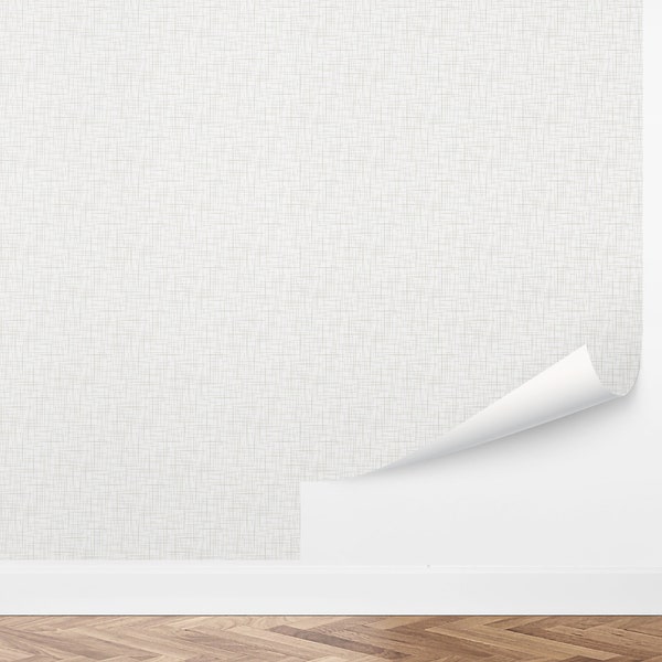 Custom Mid-Century Peel and Stick Wallpaper, Removable Wallpaper - Mid Century Lines Wallpaper by Love vs. Design