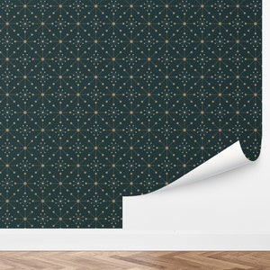 Custom Geometric Peel and Stick Wallpaper, Removable Wallpaper - Radiant Deco Wallpaper by Love vs. Design