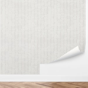 Custom Striped Peel and Stick Wallpaper, Removable Wallpaper - Vintage Stripes Wallpaper by Love vs. Design