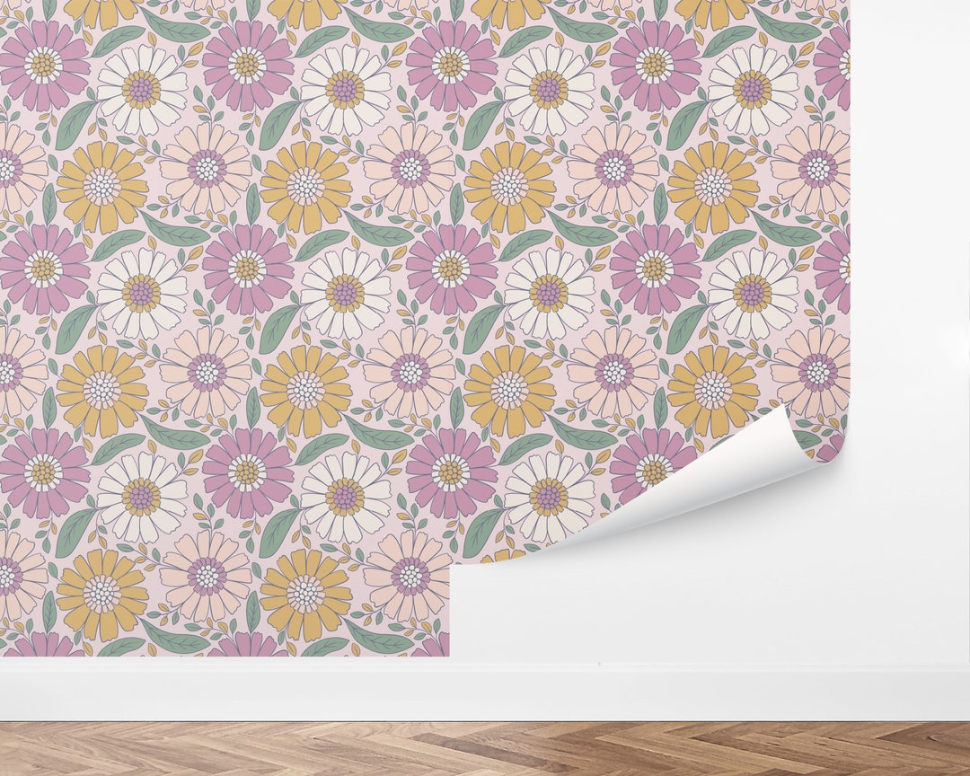 Custom Kids Peel and Stick Wallpaper, Removable Wallpaper - Colorful ...