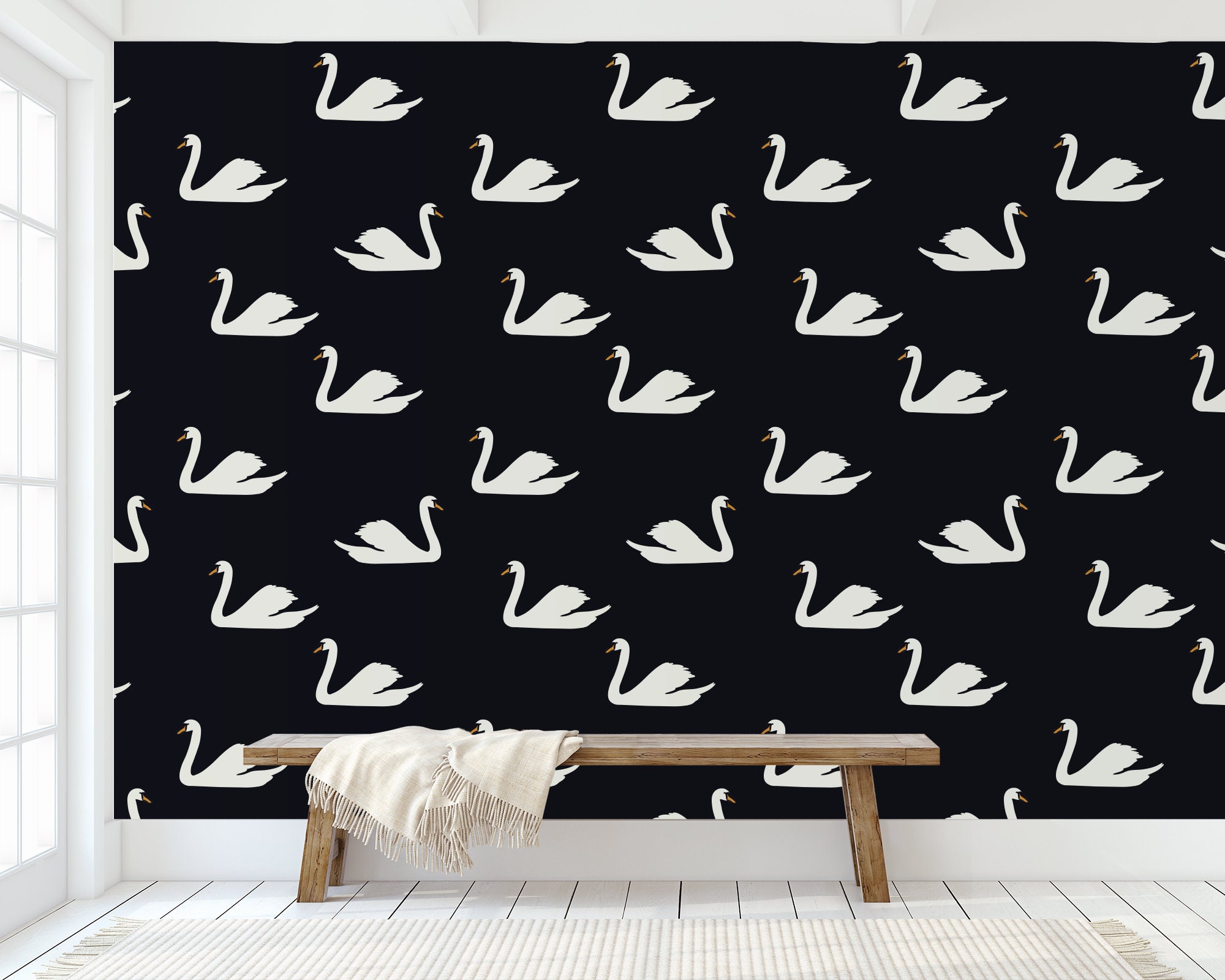 Image showcasing Custom Kids Peel and Stick Wallpaper Removable Wallpaper - Etsy