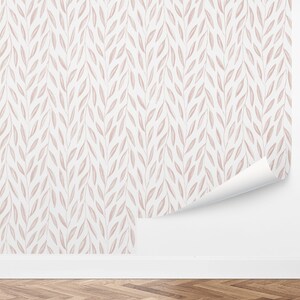 Custom Foliage Peel and Stick Wallpaper, Removable Wallpaper - Flowing Vines Wallpaper by Love vs. Design