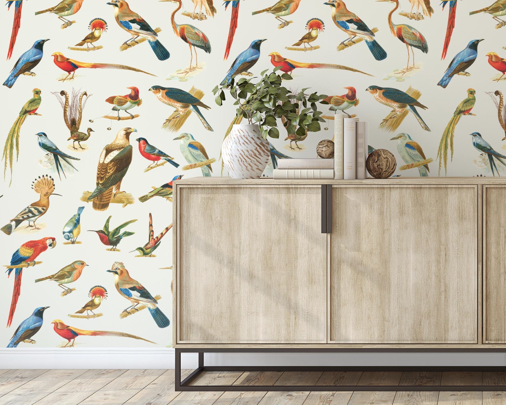 Peel And Stick Bird Wallpapernull