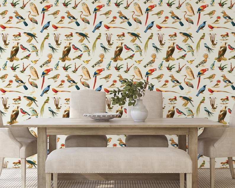 Peel And Stick Bird Wallpapernull