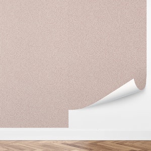 Custom Floral Peel and Stick Wallpaper, Removable Wallpaper - Abstract Roses by Love vs. Design