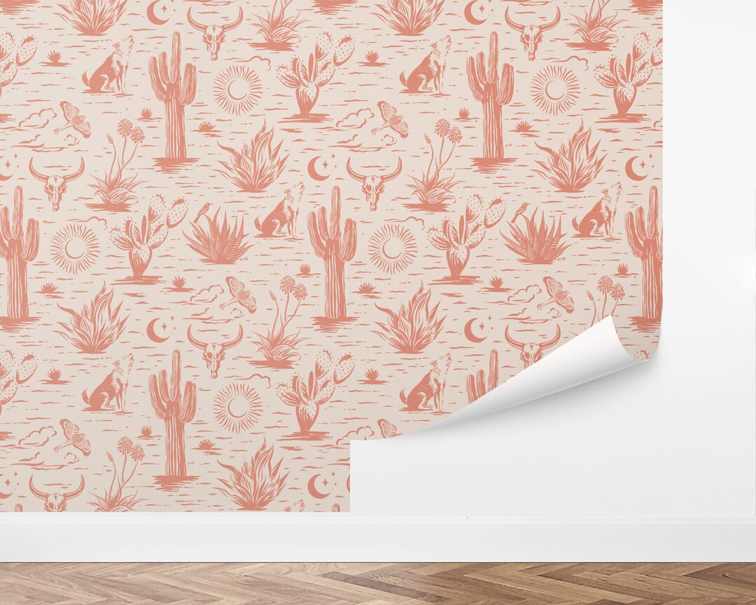 Custom Desert Peel and Stick Wallpaper, Removable Wallpaper Southwest