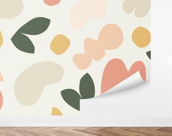 Custom Abstract Peel and Stick Wallpaper, Removable Wallpaper - Abstract Unica Wallpaper by Love vs. Design