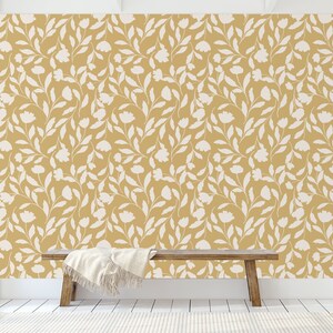 Custom Botanical Peel and Stick Wallpaper, Removable Wallpaper - French ...