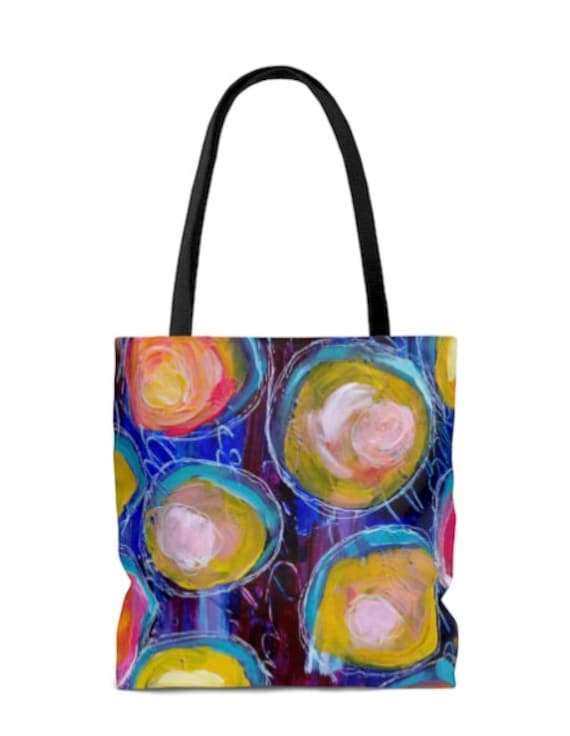 Sturdy Tote Bag in 3 Sizes Original Mixed Media Artwork by Nancy Buckenham