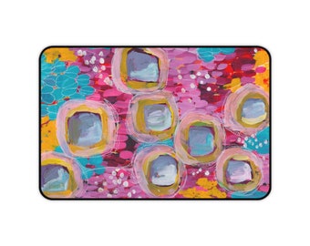 Original Artwork Desk Mat, Bold, Colorful, Completely Unique