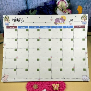 La Dolce Vita Blank Calendar Notepad 8,5" x 11"